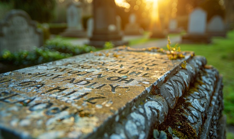 Choisir la meilleure peinture pour sublimer les lettres d’une pierre tombale : conseils essentiels